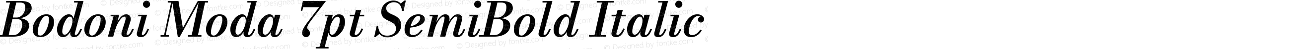 Bodoni Moda 7pt SemiBold Italic