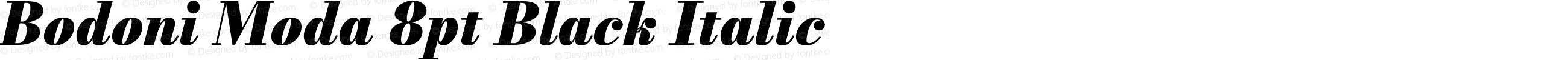 Bodoni Moda 8pt Black Italic