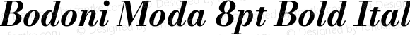 Bodoni Moda 8pt Bold Italic