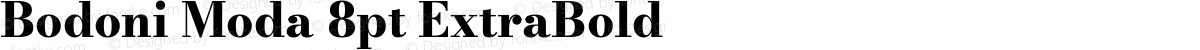 Bodoni Moda 8pt ExtraBold