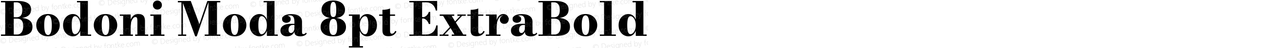 Bodoni Moda 8pt ExtraBold