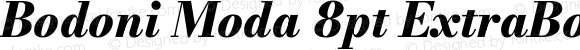 Bodoni Moda 8pt ExtraBold Italic