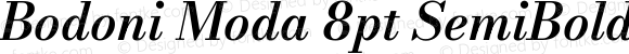 Bodoni Moda 8pt SemiBold Italic