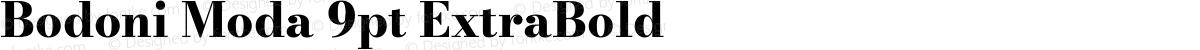 Bodoni Moda 9pt ExtraBold