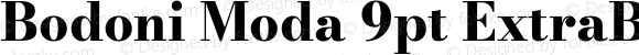 Bodoni Moda 9pt ExtraBold