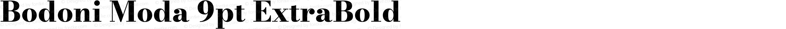 Bodoni Moda 9pt ExtraBold