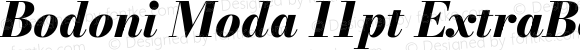 Bodoni Moda 11pt ExtraBold Italic