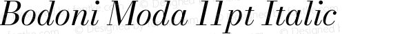 Bodoni Moda 11pt Italic