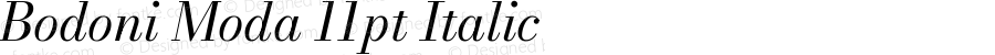 Bodoni Moda 11pt Italic Version 2.004