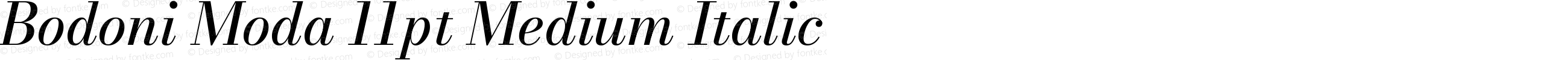 Bodoni Moda 11pt Medium Italic