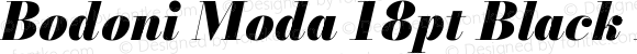 Bodoni Moda 18pt Black Italic