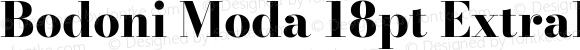 Bodoni Moda 18pt ExtraBold