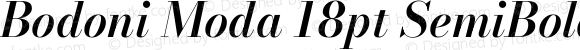 Bodoni Moda 18pt SemiBold Italic