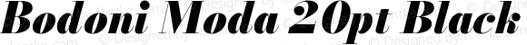 Bodoni Moda 20pt Black Italic