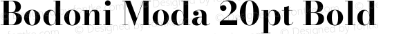 Bodoni Moda 20pt Bold