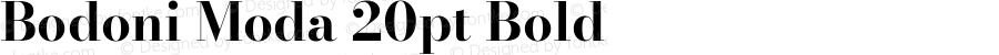 Bodoni Moda 20pt Bold