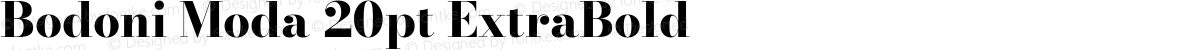 Bodoni Moda 20pt ExtraBold