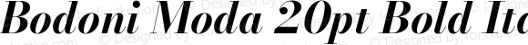 Bodoni Moda 20pt Bold Italic