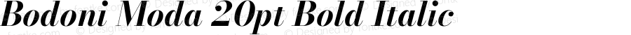 Bodoni Moda 20pt Bold Italic