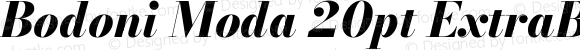 Bodoni Moda 20pt ExtraBold Italic