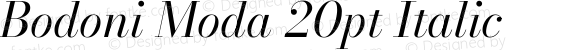 Bodoni Moda 20pt Italic