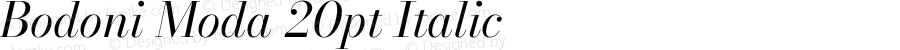 Bodoni Moda 20pt Italic