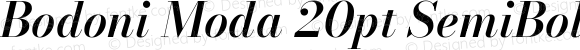 Bodoni Moda 20pt SemiBold Italic