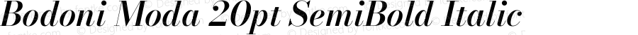 Bodoni Moda 20pt SemiBold Italic