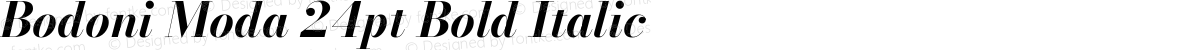 Bodoni Moda 24pt Bold Italic