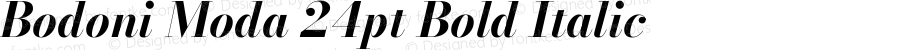 Bodoni Moda 24pt Bold Italic