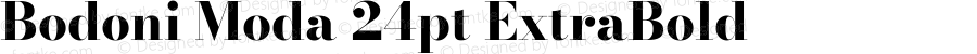 Bodoni Moda 24pt ExtraBold