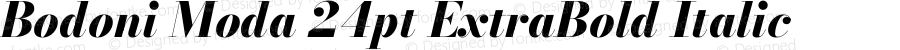 Bodoni Moda 24pt ExtraBold Italic