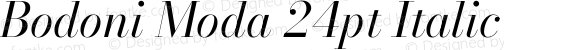 Bodoni Moda 24pt Italic