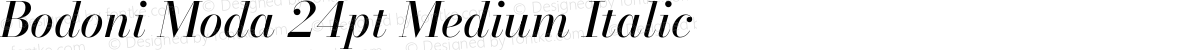 Bodoni Moda 24pt Medium Italic