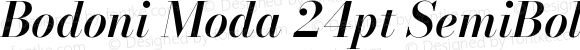 Bodoni Moda 24pt SemiBold Italic