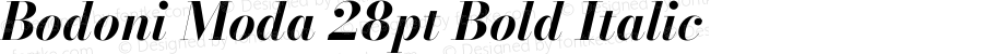 Bodoni Moda 28pt Bold Italic