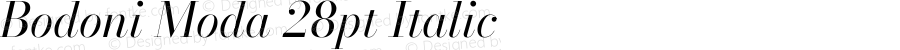 Bodoni Moda 28pt Italic