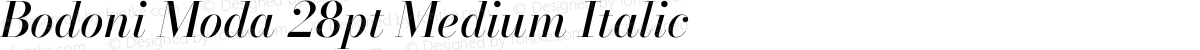 Bodoni Moda 28pt Medium Italic