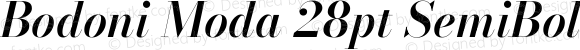 Bodoni Moda 28pt SemiBold Italic