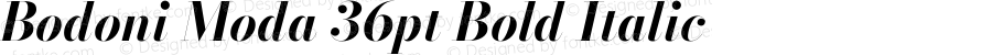 Bodoni Moda 36pt Bold Italic