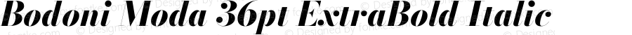 Bodoni Moda 36pt ExtraBold Italic