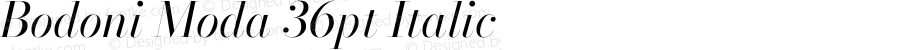 Bodoni Moda 36pt Italic