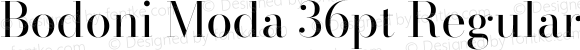 Bodoni Moda 36pt Regular