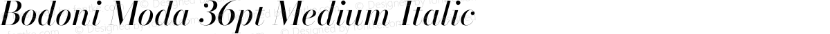 Bodoni Moda 36pt Medium Italic