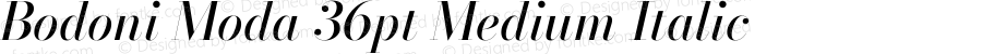 Bodoni Moda 36pt Medium Italic