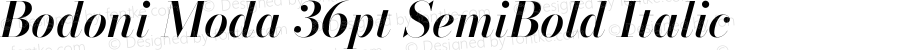 Bodoni Moda 36pt SemiBold Italic