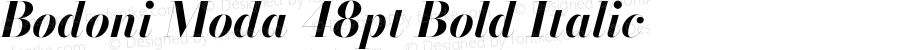 Bodoni Moda 48pt Bold Italic