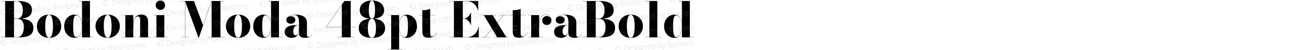 Bodoni Moda 48pt ExtraBold