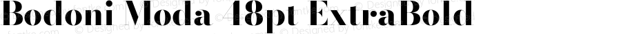 Bodoni Moda 48pt ExtraBold