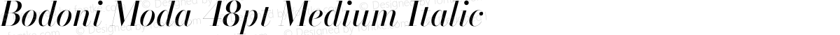 Bodoni Moda 48pt Medium Italic